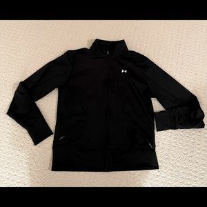 UNDER ARMOUR WOMENS M black full zip jacket